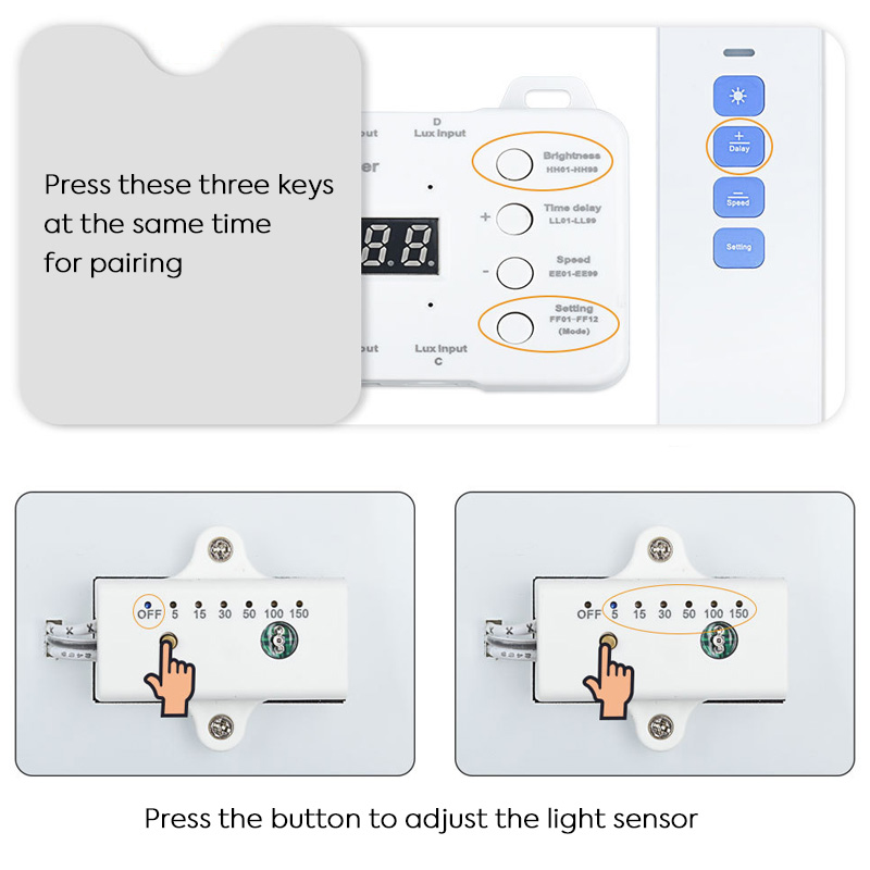 Easy Wiring 16CH 20CH Motion Sensor LED Step Lights Controller With Remote + Light Sensor Easy Wiring 16CH 20CH Motion Sensor LED Step Lights Controller With Remote + Light Sensor